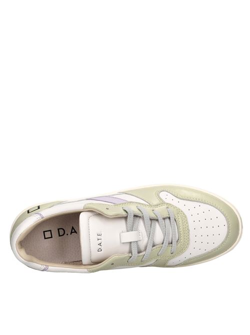 Sneakers in pelle D.A.T.E. | COURT 2.0 SOFTBIANCO-MENTA